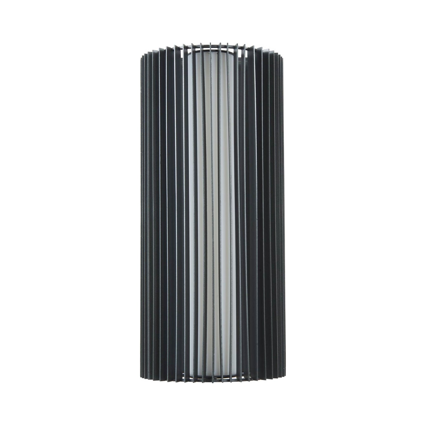 Lava Outdoor LED Wall Light in Matte Black (16-Inch).