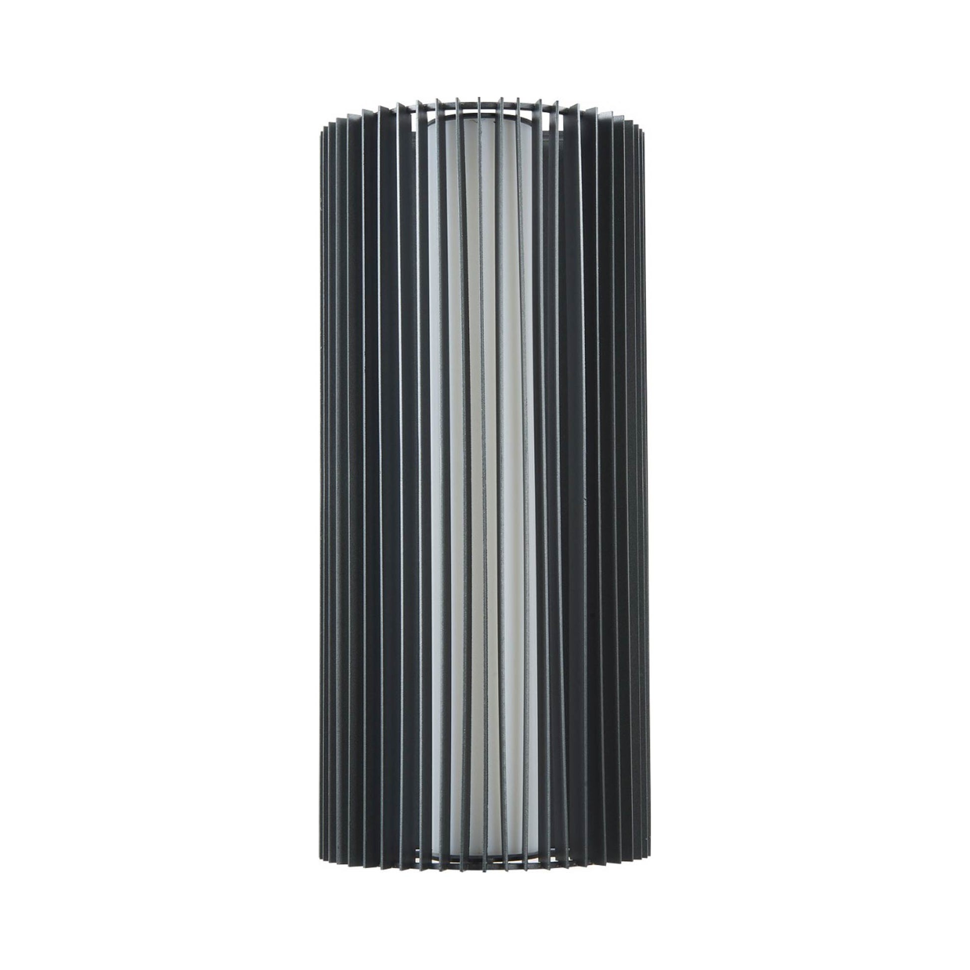 Lava Outdoor LED Wall Light in Matte Black (16-Inch).