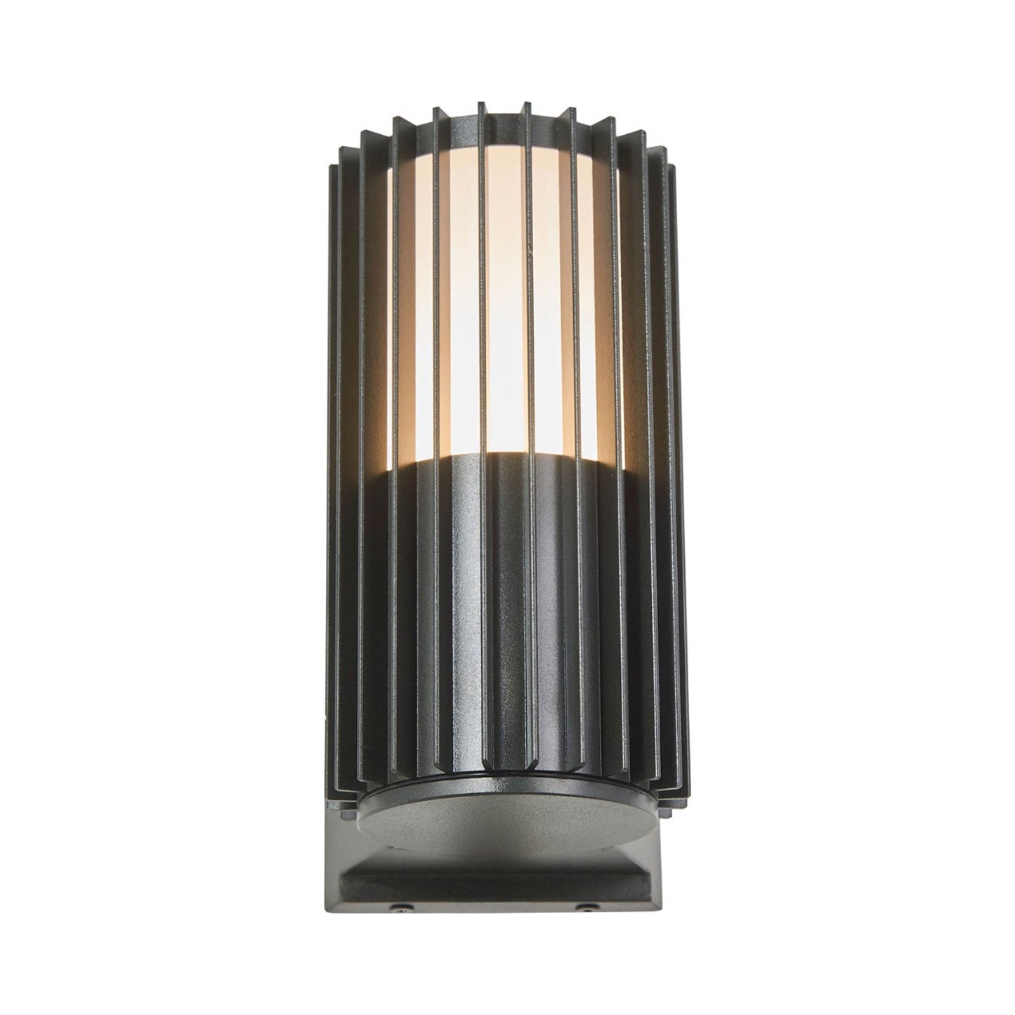 Lava Ribbed Outdoor LED Wall Light in Detail.