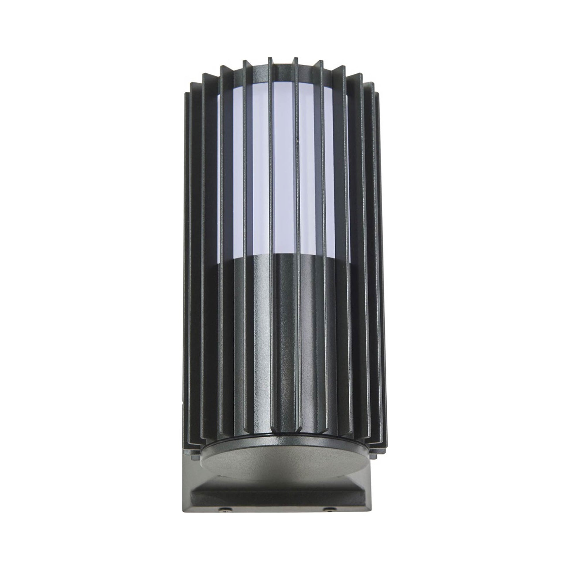 Lava Ribbed Outdoor LED Wall Light in Detail.