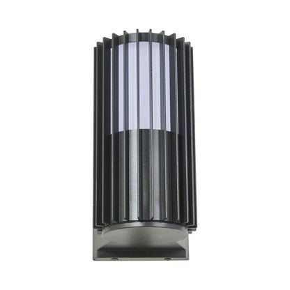 Lava Ribbed Outdoor LED Wall Light in Detail.