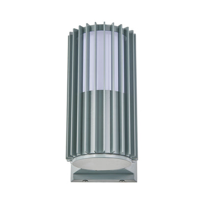 Lava Ribbed Outdoor LED Wall Light in Detail.