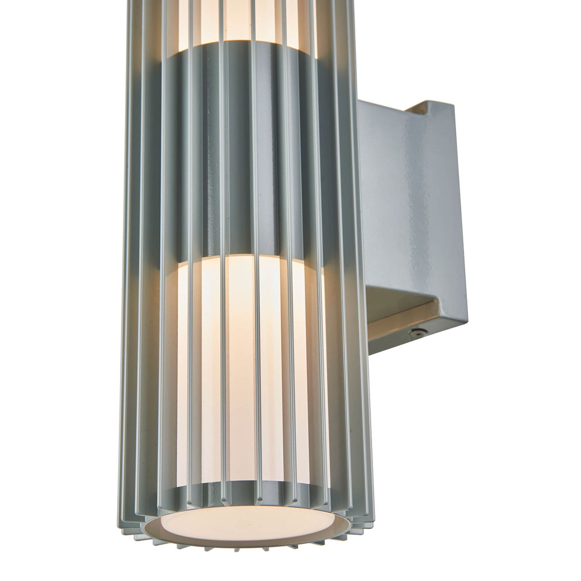 Lava Ribbed Outdoor LED Wall Light in Detail.