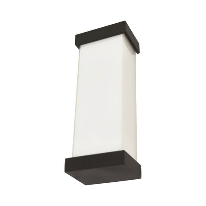 Loki Outdoor LED Wall Light in Matte Black (18.7-Inch).