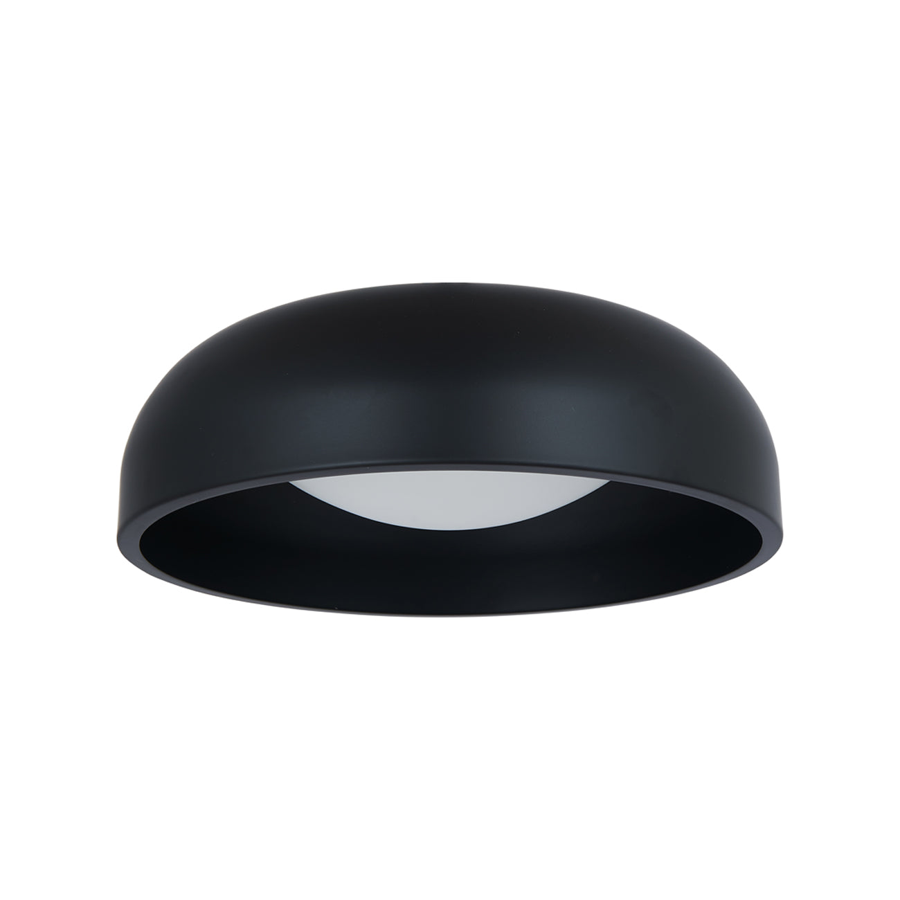 Lynx LED Flush Mount Ceiling Light in Matte Black (13-Inch).