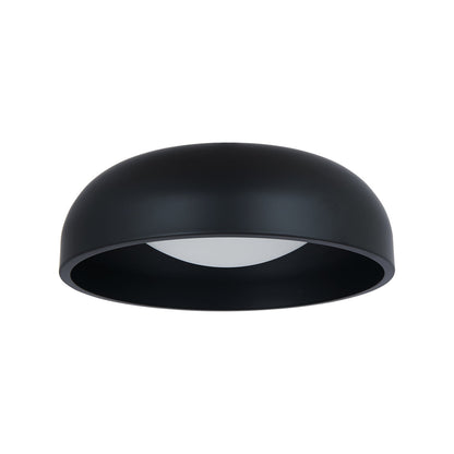 Lynx LED Flush Mount Ceiling Light in Matte Black (13-Inch).