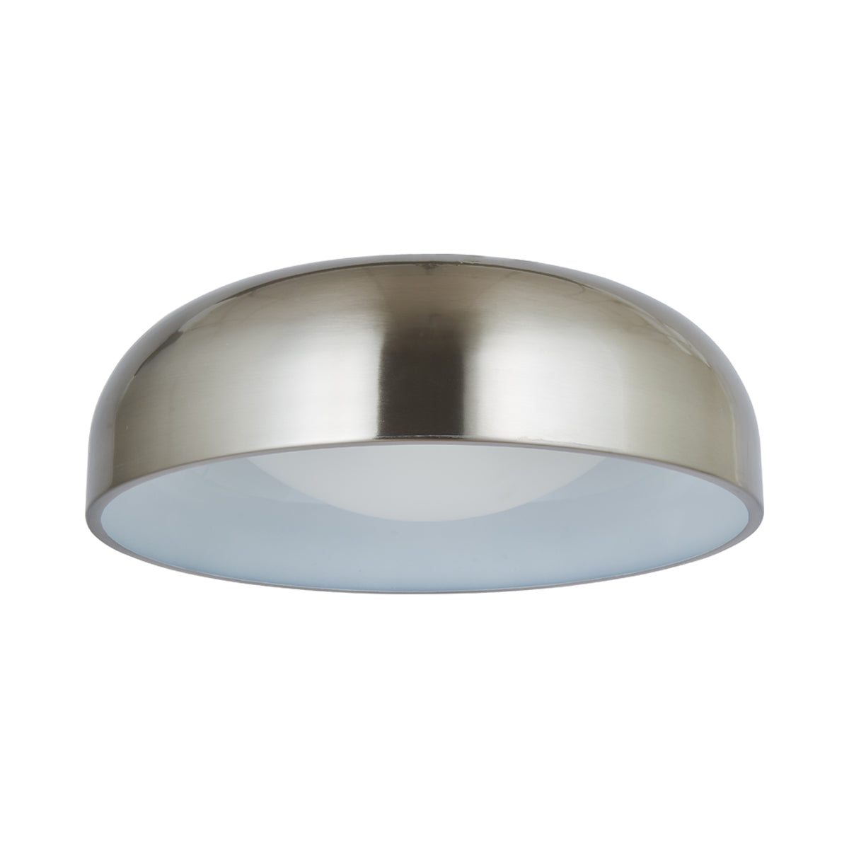 Lynx LED Flush Mount Ceiling Light in Brushed Nickel (17-Inch).