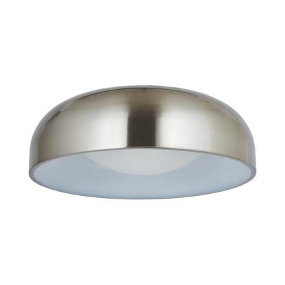 Lynx LED Flush Mount Ceiling Light in Brushed Nickel (17-Inch).