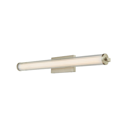 Macie Fluted LED Bath Vanity Light in Brushed Nickel (30-Inch).