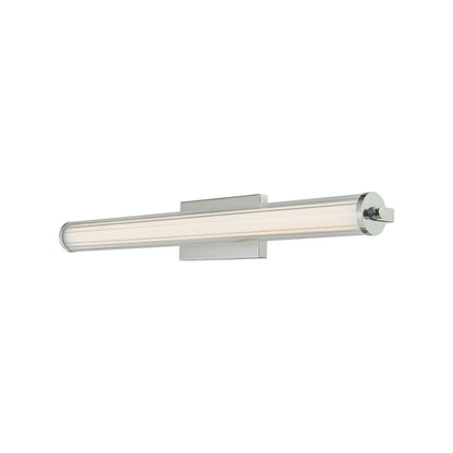 Macie Fluted LED Bath Vanity Light in Chrome (30-Inch).