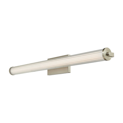 Macie Fluted LED Bath Vanity Light in Brushed Nickel (36-Inch).