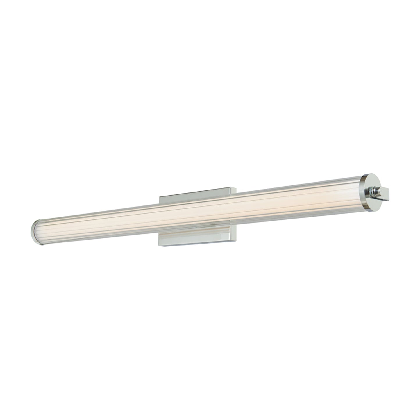 Macie Fluted LED Bath Vanity Light in Chrome (36-Inch).