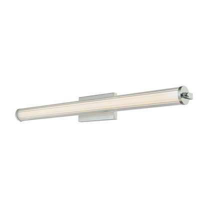 Macie Fluted LED Bath Vanity Light in Chrome (36-Inch).