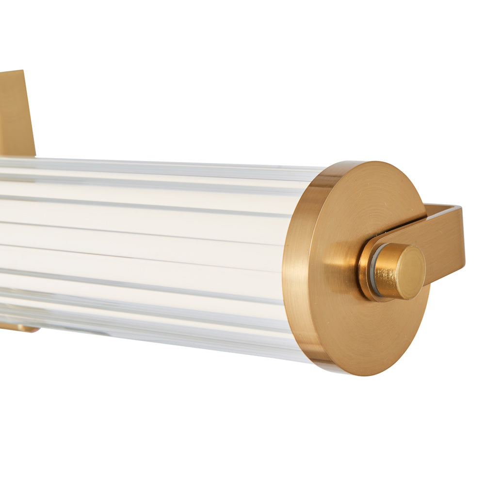 Macie Fluted LED Bath Vanity Light in Detail.