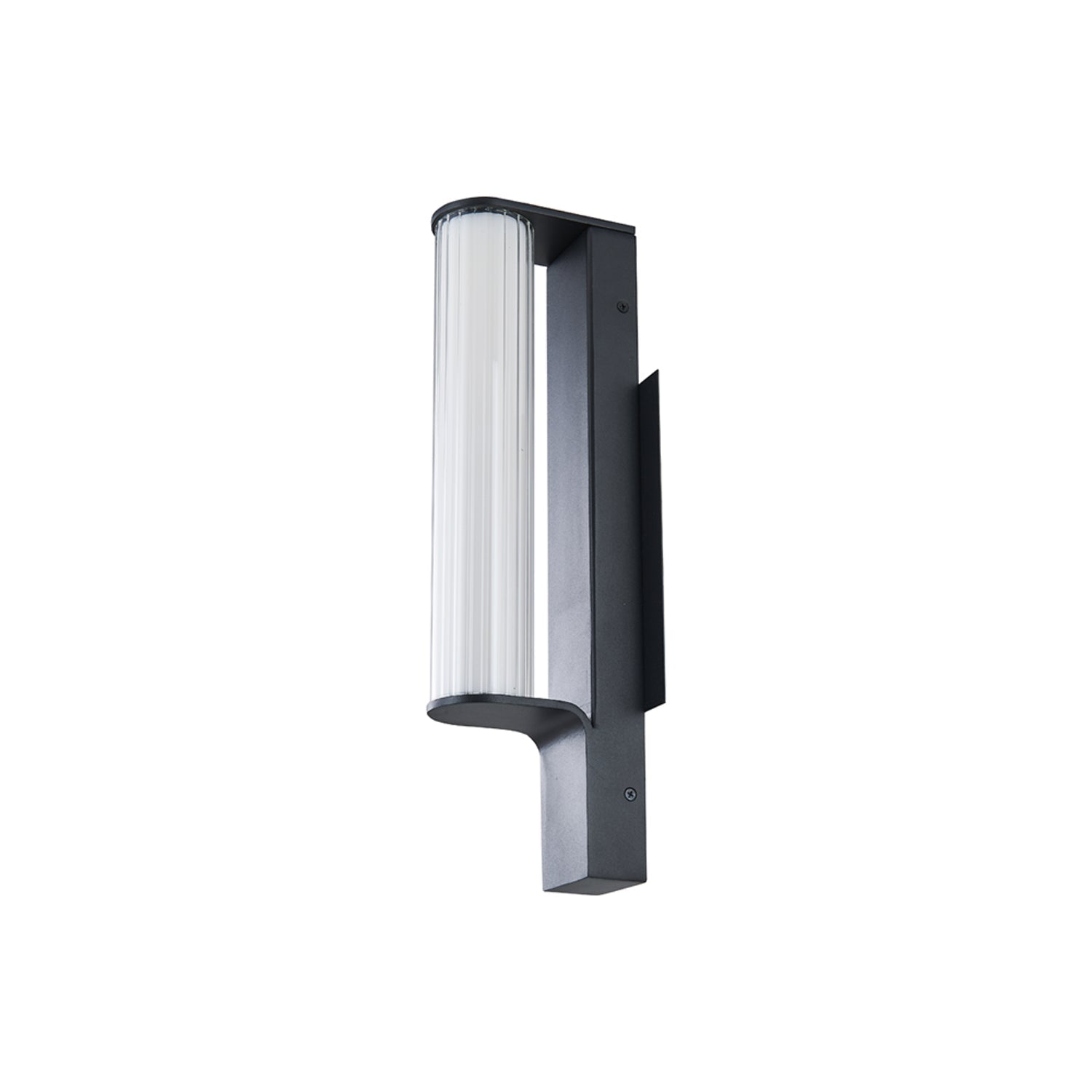 Macie Outdoor LED Wall Light in Matte Black (16-Inch).