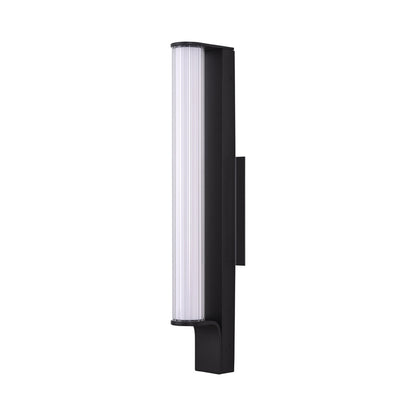 Macie Outdoor LED Wall Light in Matte Black (24-Inch).