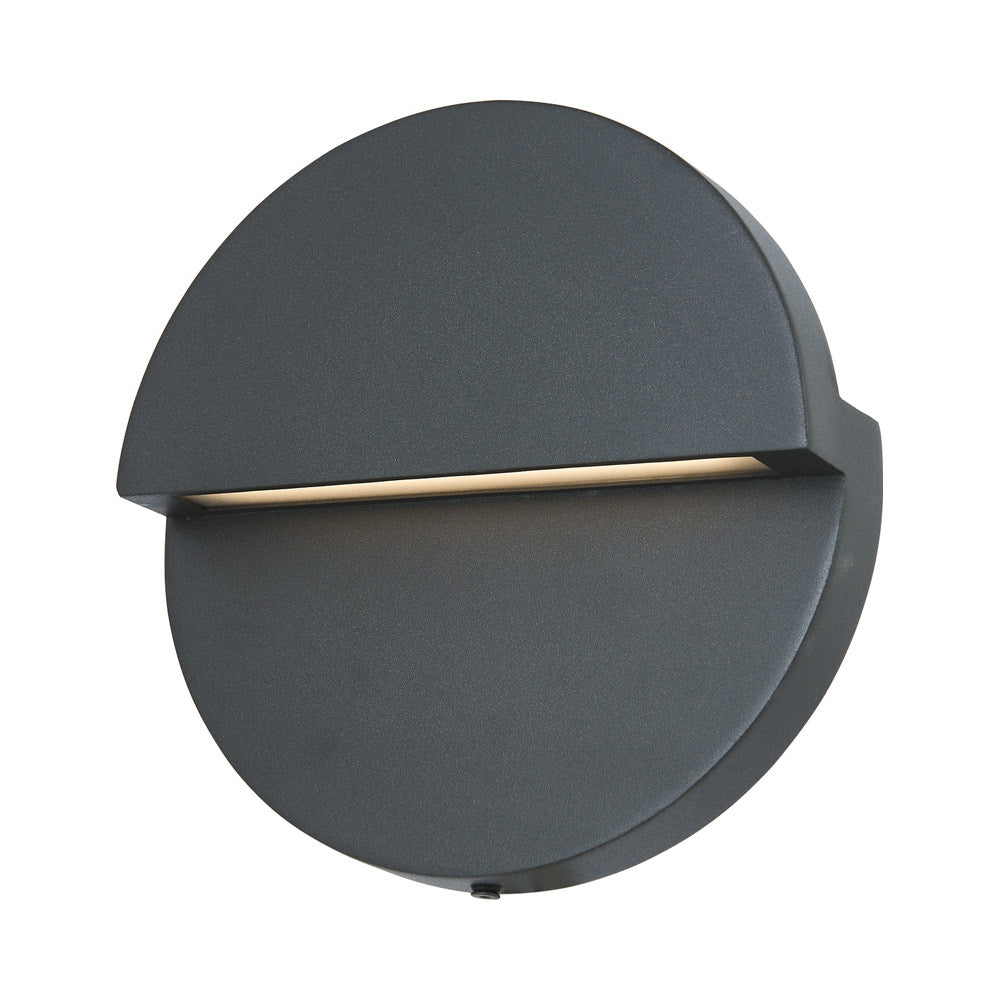 Mona Lisa Round Outdoor LED Wall Light in Detail.