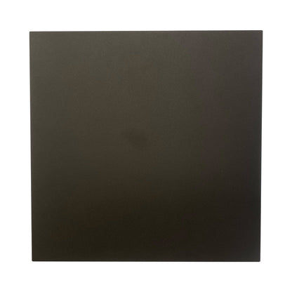Mona Lisa Square Outdoor LED Wall Light in Matte Black (12-Inch).