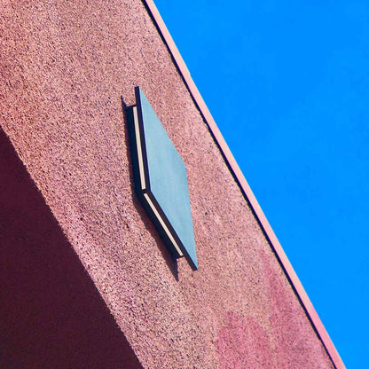 Mona Lisa Square Outdoor LED Wall Light in Outside Area.