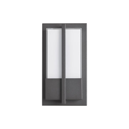 Neutron Outdoor LED Wall Light in Matte Black (11-Inch).