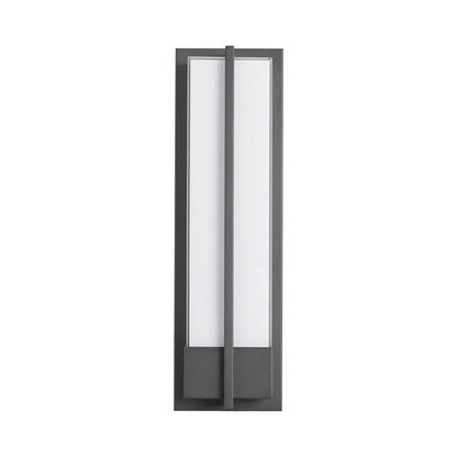 Neutron Outdoor LED Wall Light in Matte Black (20-Inch).