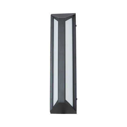 Newport Outdoor LED Wall Light in Matte Black (18-Inch).
