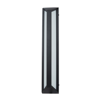 Newport Outdoor LED Wall Light in Matte Black (24-Inch).