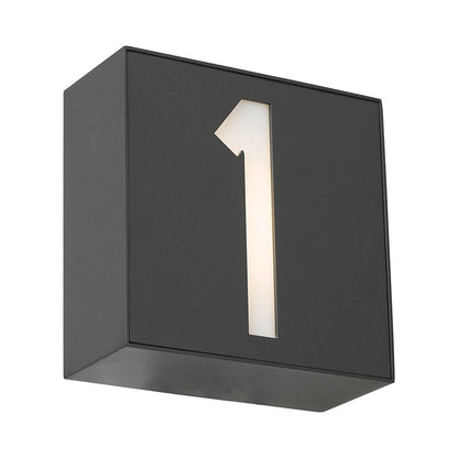 Numero Outdoor LED Wall Light (1-Number/Single Box).