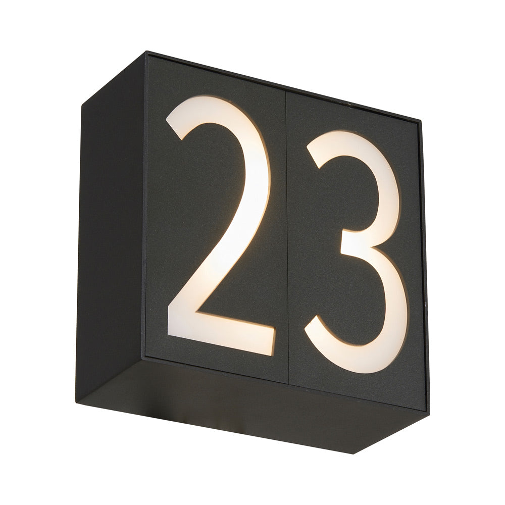 Numero Outdoor LED Wall Light (2-Number/Single Box).