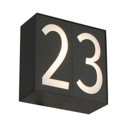 Numero Outdoor LED Wall Light (2-Number/Single Box).