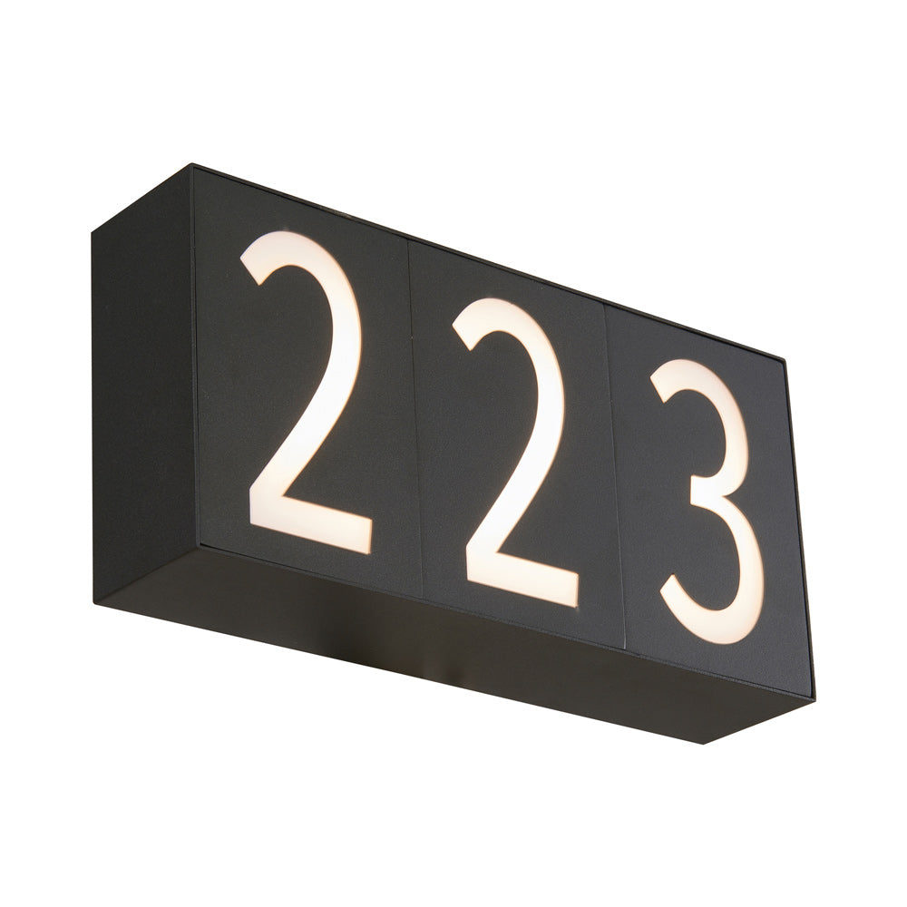 Numero Outdoor LED Wall Light (3-Number/Double Box).
