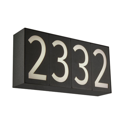 Numero Outdoor LED Wall Light (4-Number/Double Box).