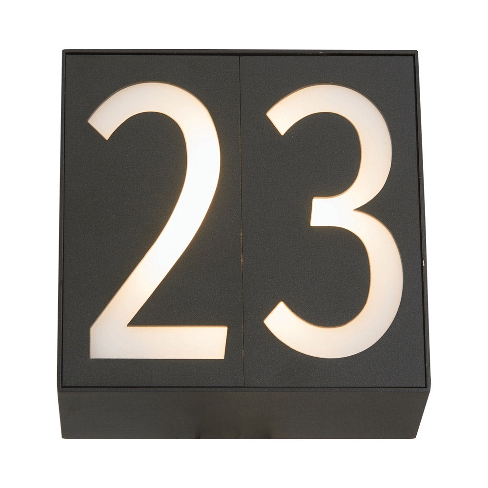 Numero Outdoor LED Wall Light in Detail.
