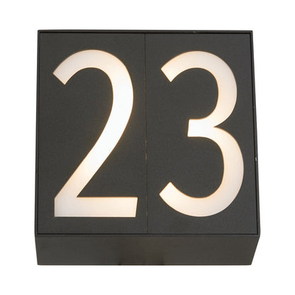 Numero Outdoor LED Wall Light in Detail.