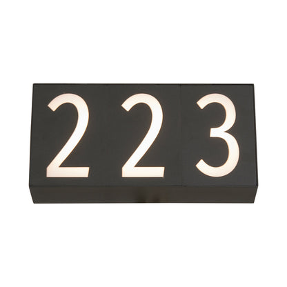 Numero Outdoor LED Wall Light in Detail.