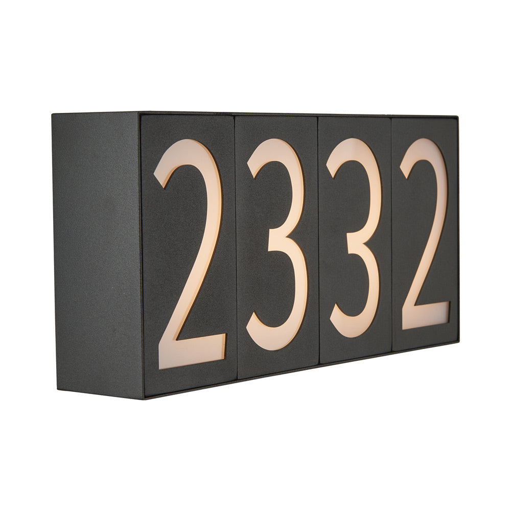 Numero Outdoor LED Wall Light in Detail.