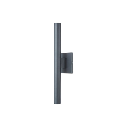 Obelisk Outdoor LED Wall Light in Matte Black (18-Inch).