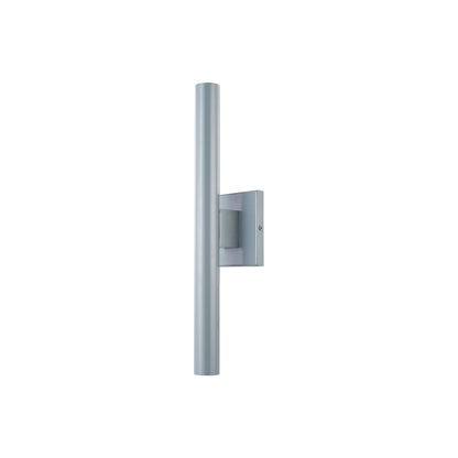 Obelisk Outdoor LED Wall Light in Silica (18-Inch).