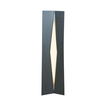 Omega Outdoor LED Wall Light in Matte Black.