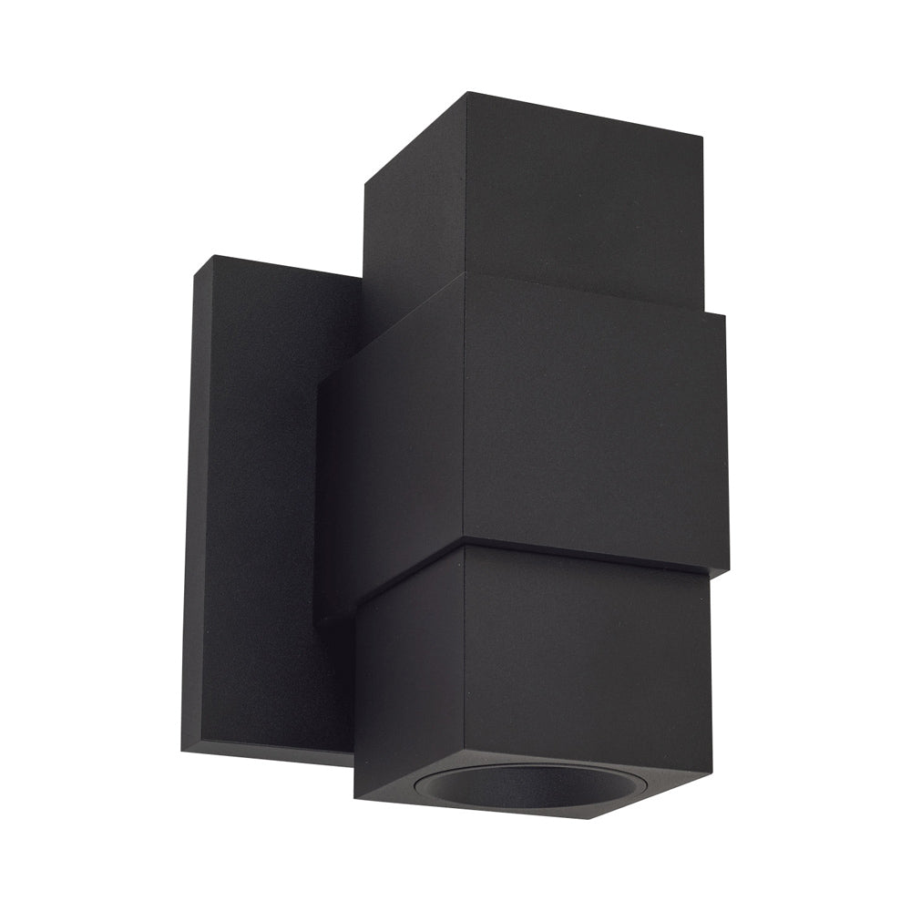 Optics Outdoor LED Wall Light in Matte Black (5.91-Inch).