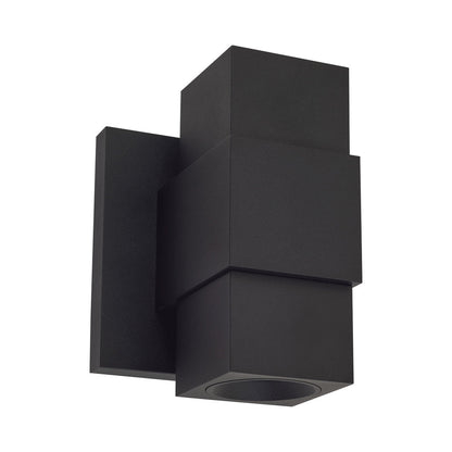 Optics Outdoor LED Wall Light in Matte Black (5.91-Inch).