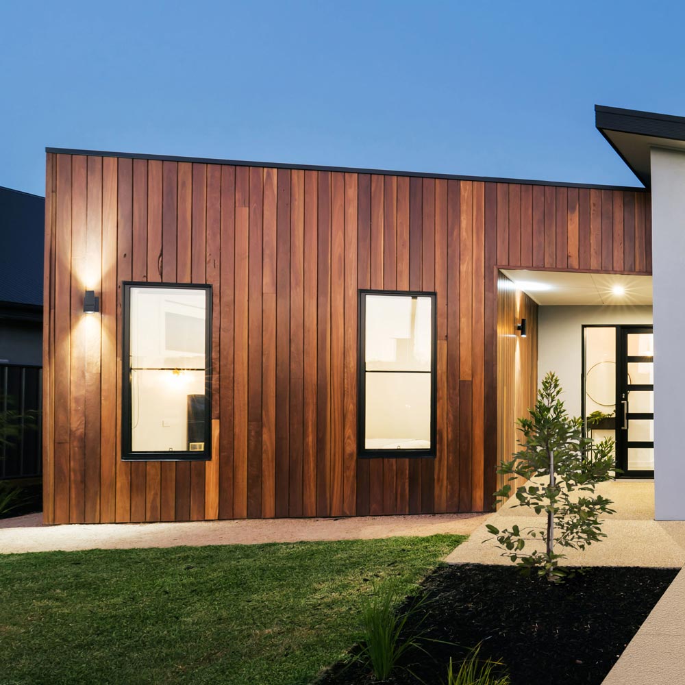 Optics Outdoor LED Wall Light in Outside Area.