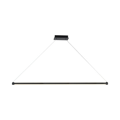Orb Linear LED Pendant Light in Matte Black.