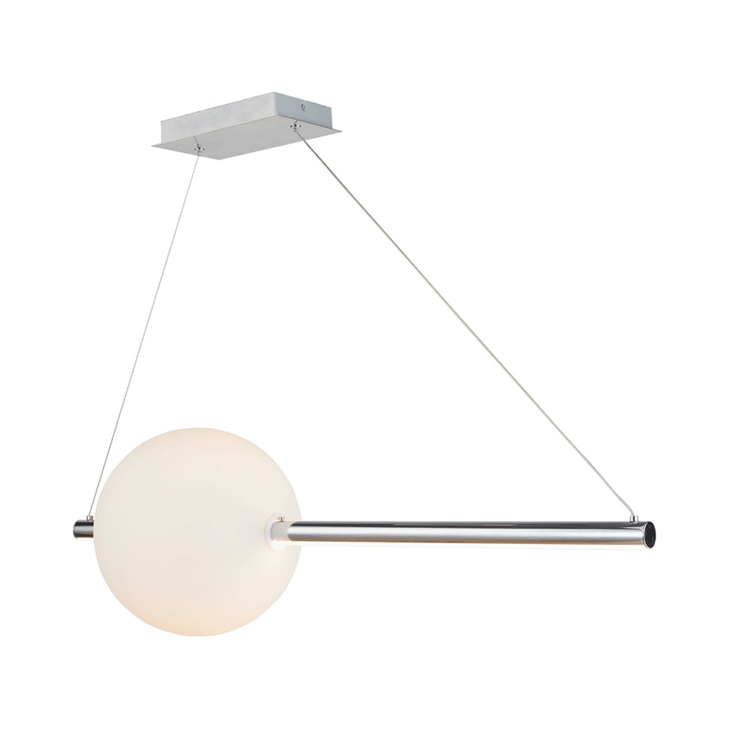 Orb Rectangle Linear LED Pendant Light in Detail.