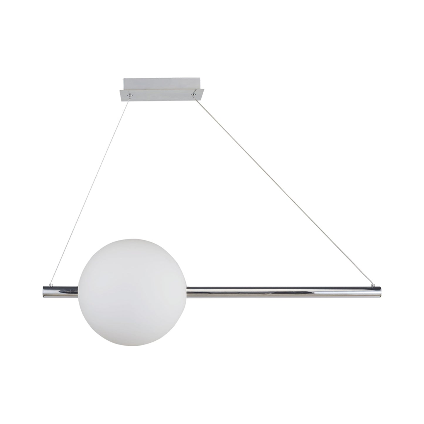 Orb Rectangle Linear LED Pendant Light in Detail.