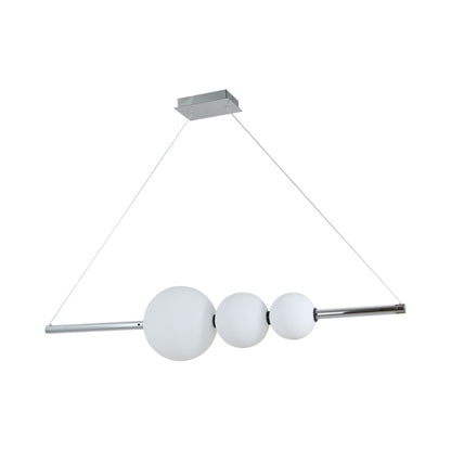 Orb Rectangle Linear LED Pendant Light in Detail.