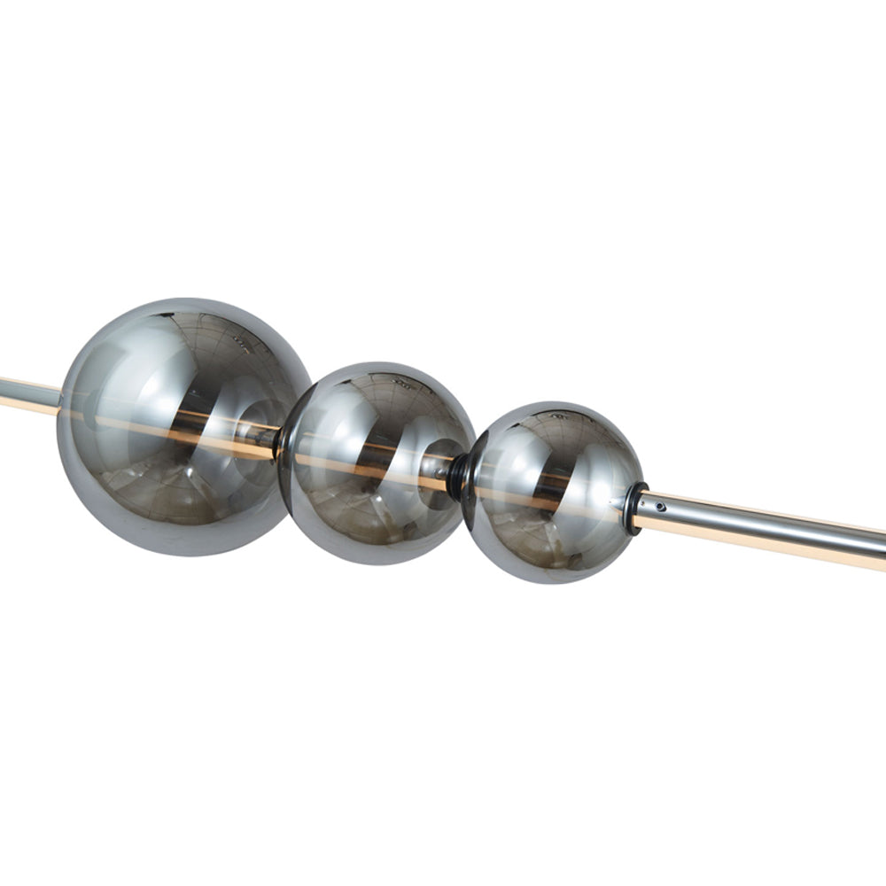Orb Rectangle Linear LED Pendant Light in Detail.