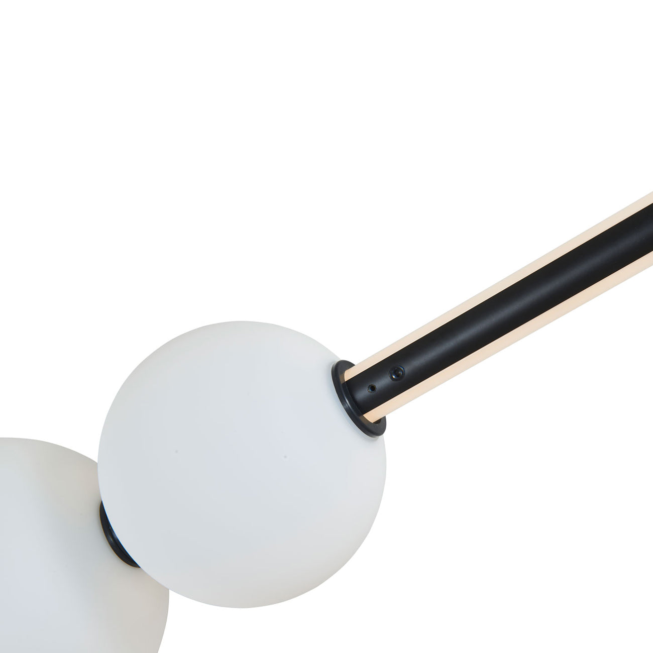 Orb Rectangle Linear LED Pendant Light in Detail.