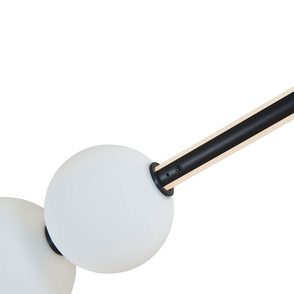 Orb Rectangle Linear LED Pendant Light in Detail.