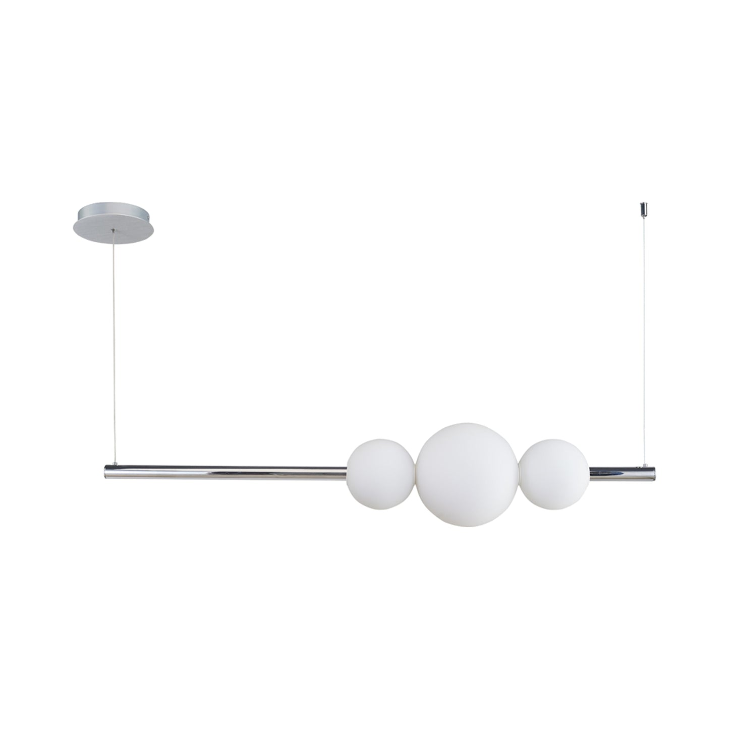 Orb Round Linear LED Pendant Light in Detail.